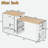Extendable Island With Power Outlet, Drawers, Double-side Storage, And Open Shelves