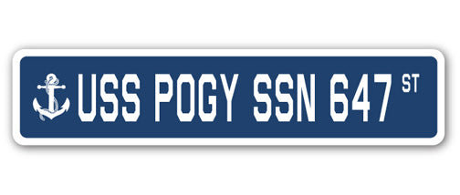 Plaque de rue en plastique robuste Pogy Ssn 647 6 po x 24 po
