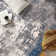 Pownal Abstract Performance Blue/Ivory/Gray Rug