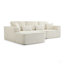 Canapé modulaire de 109 po, canapé modulaire Cloud avec assise profonde, canapé modulaire en L moderne avec méridienne et canapé rembourré pour salon, sans assemblage-130646423-130646424-130646418