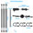 Gunbox 12" LED Gun Safe Light Kit, 4 Linkable Light Bars with Rocker Switch, Color Selectable-107262482