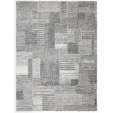 Zahi Hand Tufted Abstract Area Rug in Gray/Black/Ivory