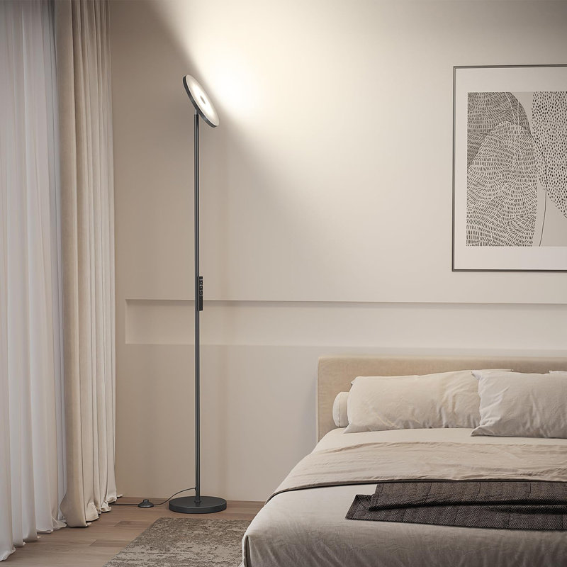 Floor Lamps For Living Room, 32w/3000lm Super Bright Led Floor Lamp With Remote Control, Black