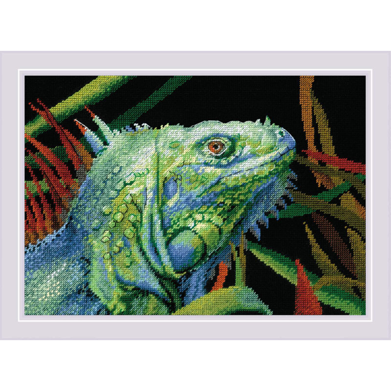  Counted Cross Stitch Kit Iguana R2192