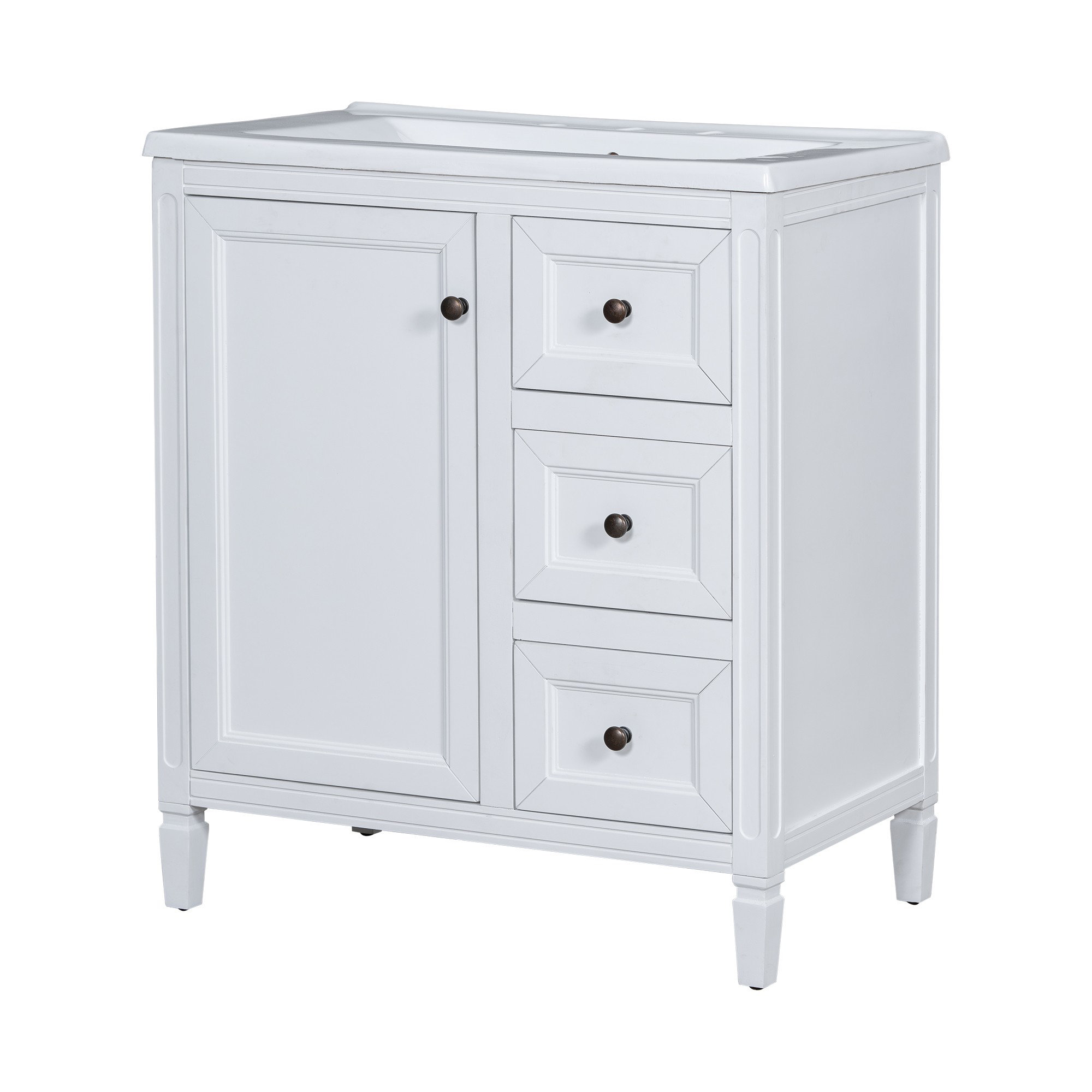 Ebern Designs Modern Storage Bathroom Vanity | Wayfair