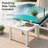4-piece Outdoor Aluminum Chaise Lounge Set With Adjustable Backrests, Side Tables And Cushions-1814648417