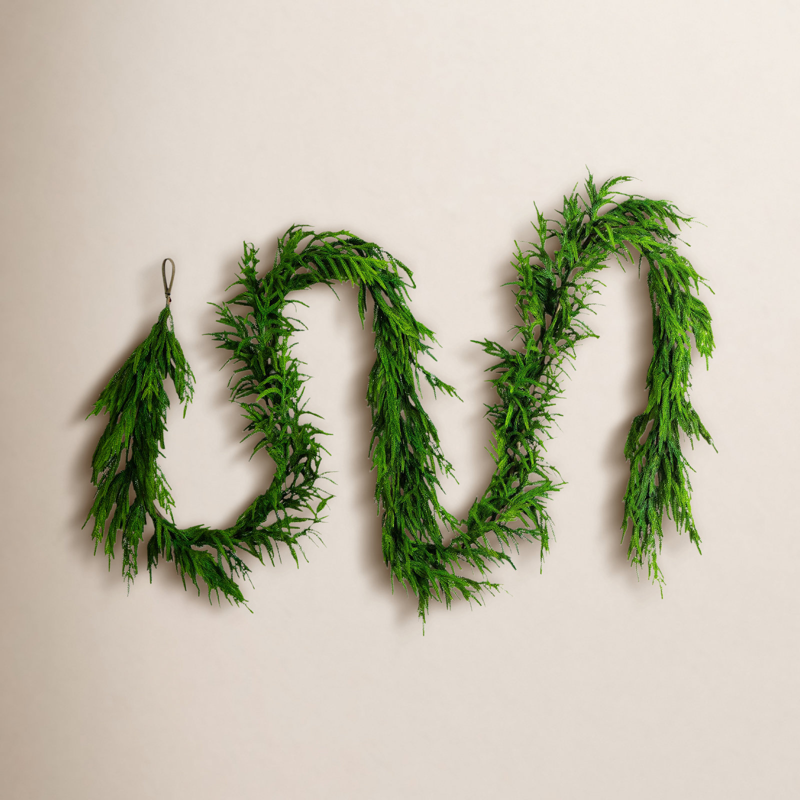 Norfolk Pine Christmas Garland, 15' L, Green
