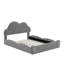Grand lit plateforme tapissier à tête de lit avec poche-1298415995