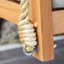 Balancelle en teck avec coussin Blaine-2095279563