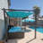 Sim Aluminum Pergola with Canopy-57787135-57779670