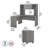 Echo 4 Piece Computer Desk Office Set-1164752037