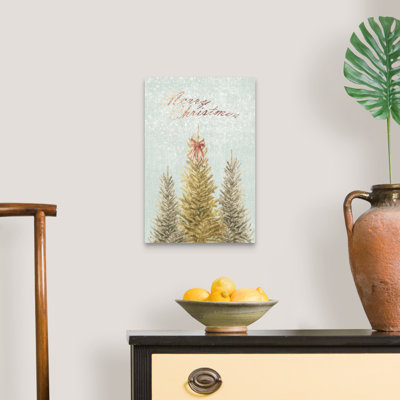Evergreen Christmas - reproduction d'art textuel sur toile