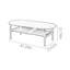 Table basse rétro de style français minimaliste
