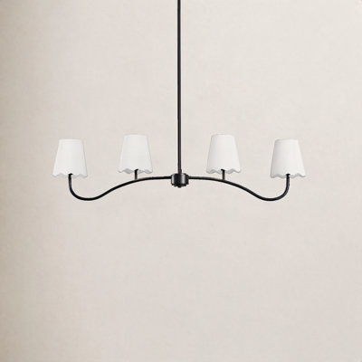 Conner Dimmable Wrought Iron 4-Light Pendant