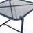 16.12" H Navy Iron Side Table, Modern With Weather- Feature And Durability, 19.86" W X 17.92" D, Assembly Needed 19.86"w 17.92"d H, Iron, Weather-,