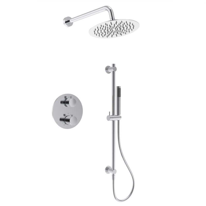 Robinet de douche Melissa avec valve brute, Chrome