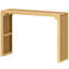 Console étroite 46 po en bois massif noir pour le salon, le vestibule-891343228