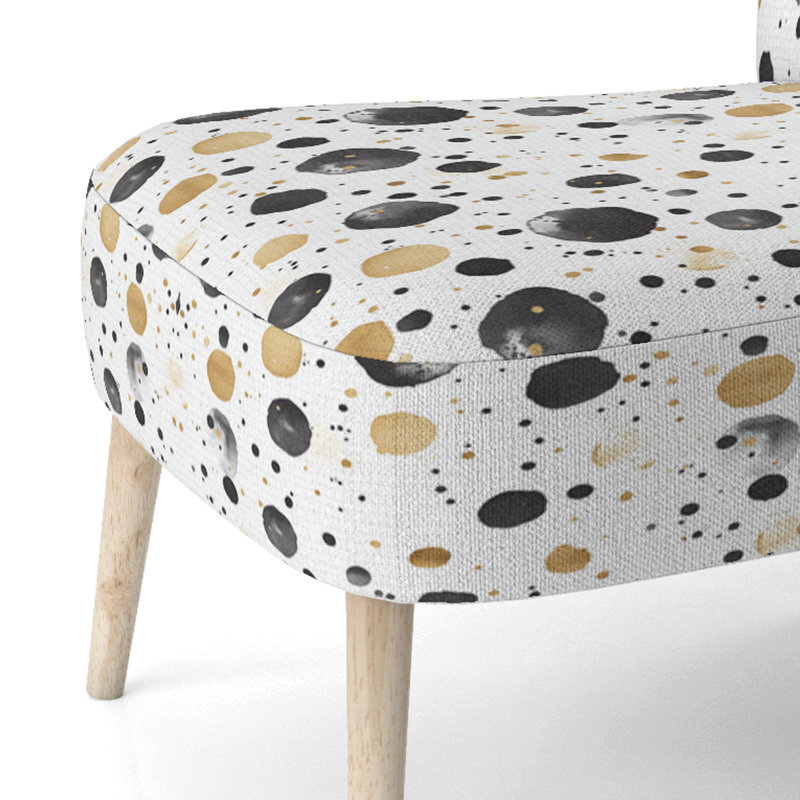 Chaise rembourrée Modern, Chaise d'appoint sans accoudoirs