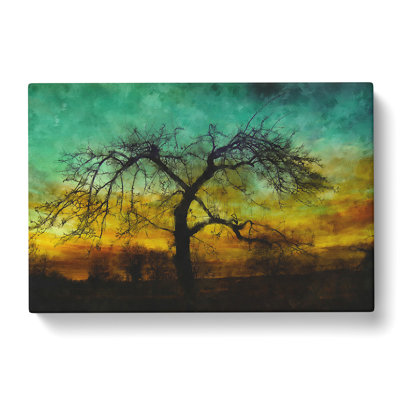 Tree At Sunset Vol.4 - Wrapped Canvas