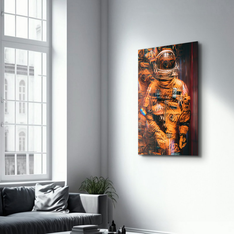 Peinture murale élégante en verre trempé 18,1 po x 28,3 po | 100% verre trempé, épaisseur: 0,16 pouce | Imprimé UV pour des couleurs éclatantes et une durabilité | Parfait pour la décoration intérieure et l'esthétique moderne