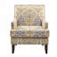Chaise rembourrée en polyester avec 4 pieds-1089688600