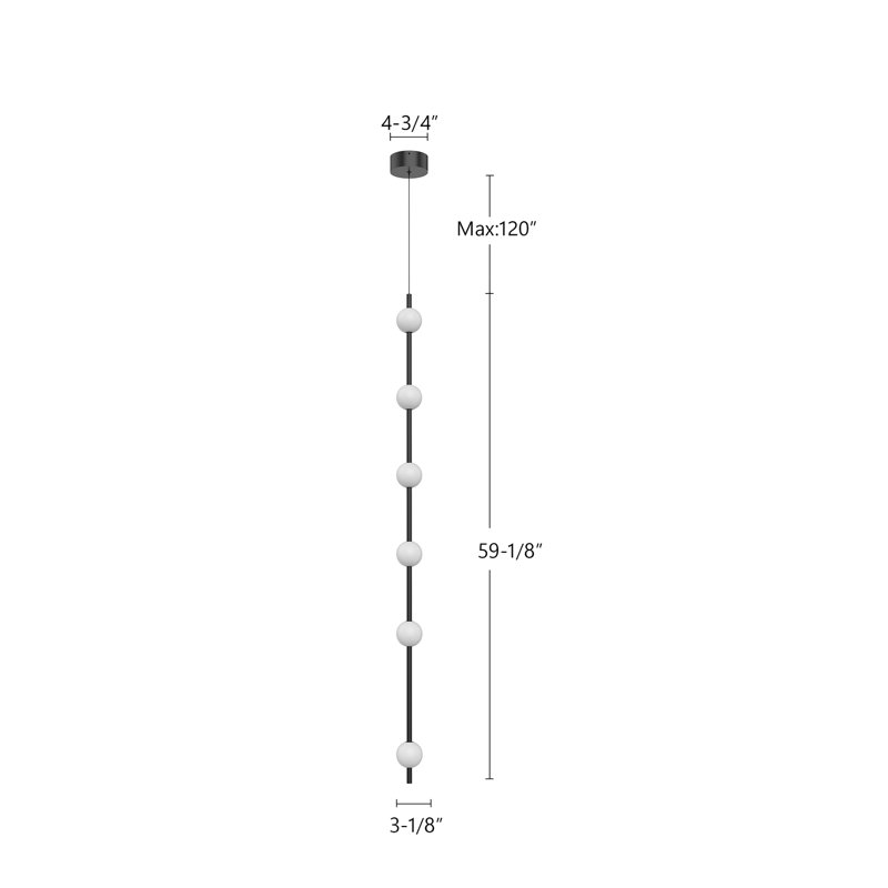 Misaki 6 - Light LED Pendant