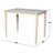 Dorrion Solid Wood Top Dining Table