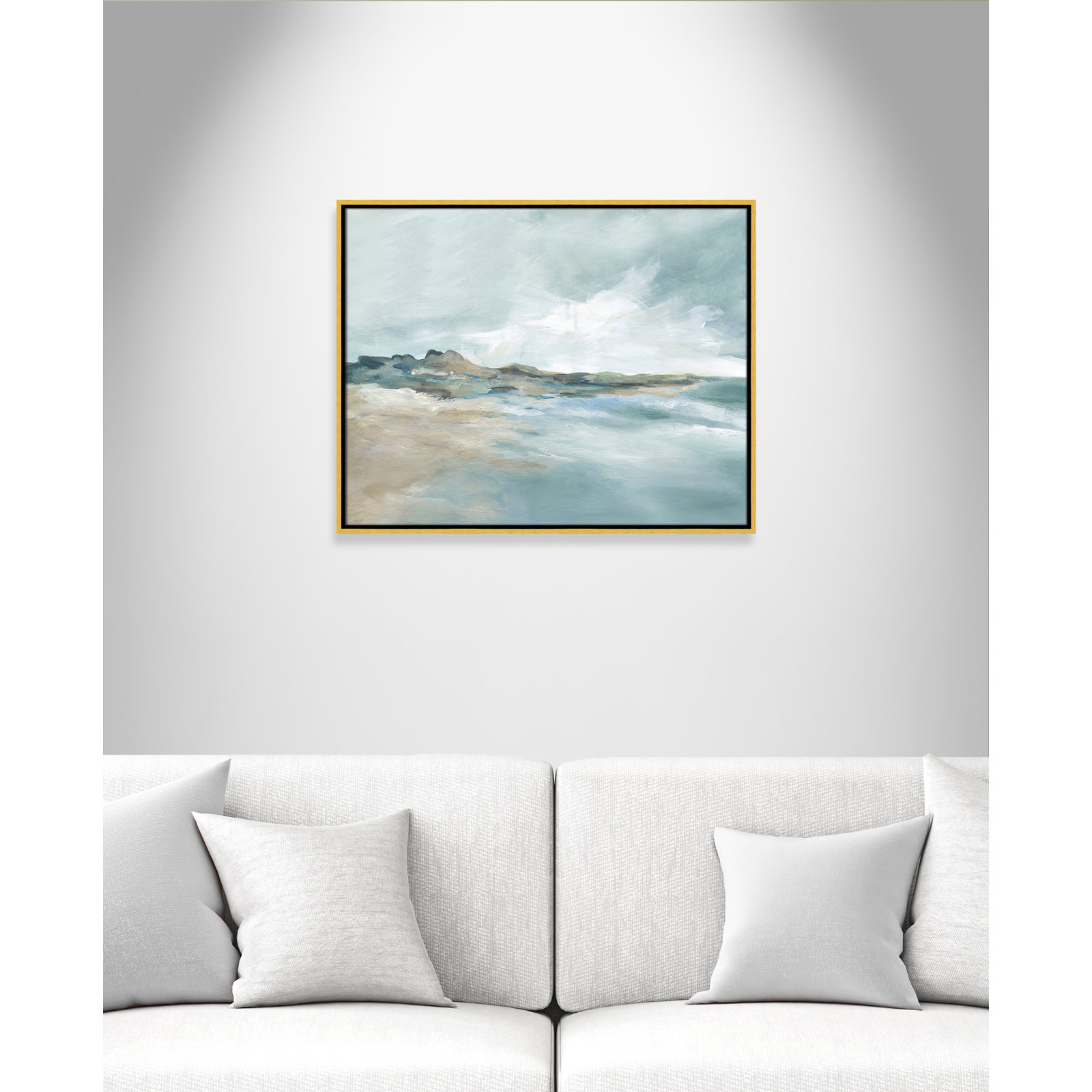 Coralie "Sandpoint" Print by Carol Robinson, 23.5" H x 29.5" W, Gold
