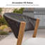 Ensemble de salle à manger d'extérieur 11 pièces pour table et chaises de jardin en rotin et osier mauve-1282610803-1282610805