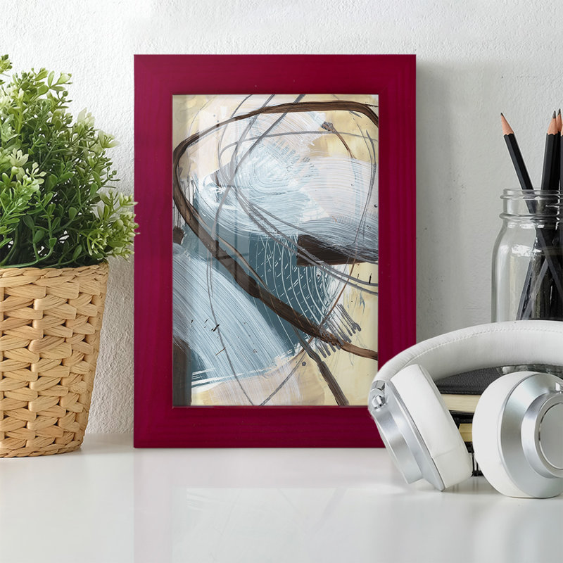 Genara Winding Around II, reproduction d'art encadrée, Rouge, H 6 po x l 4 po x P 1 po