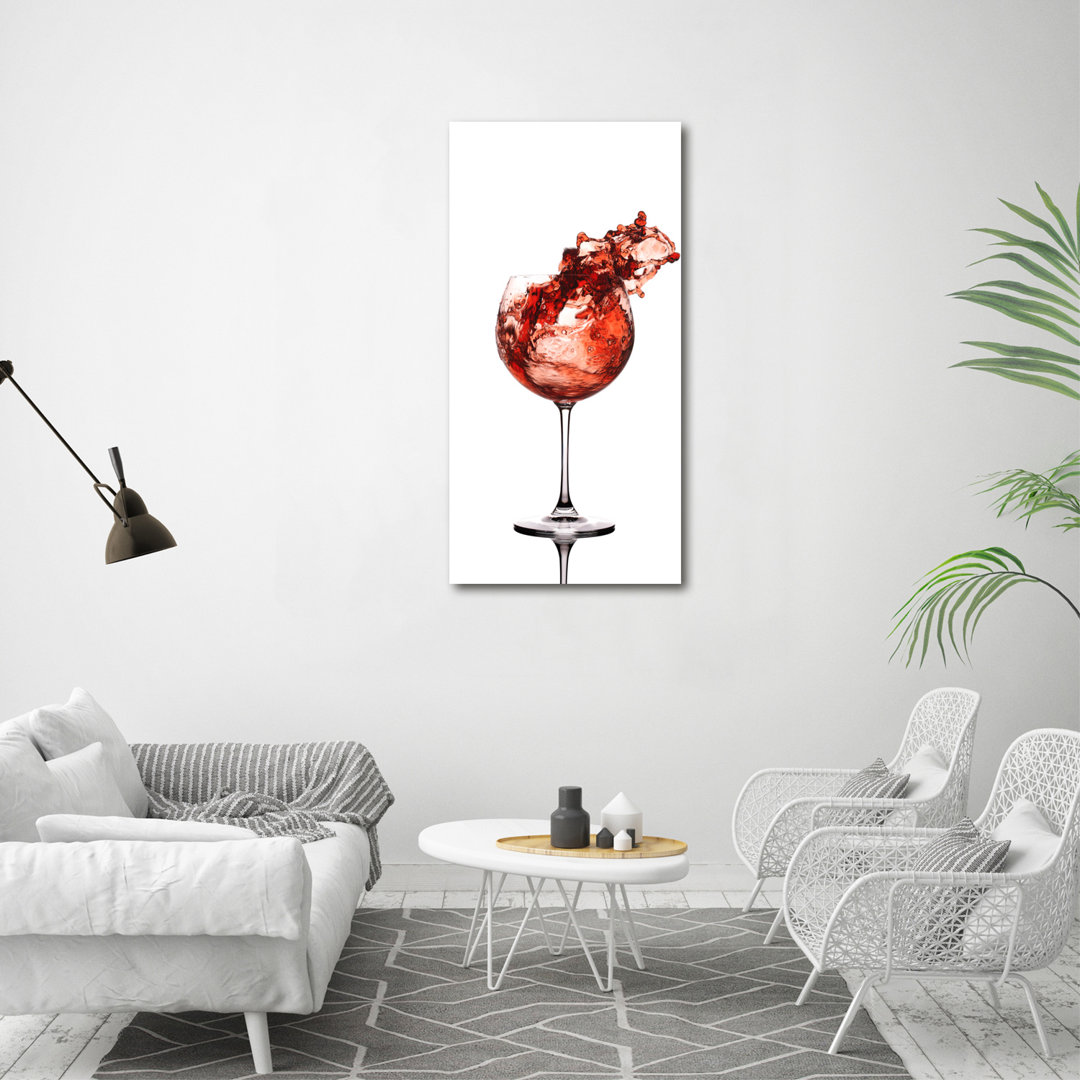 Ein Glas Wein - Kunstdrucke auf Leinwand