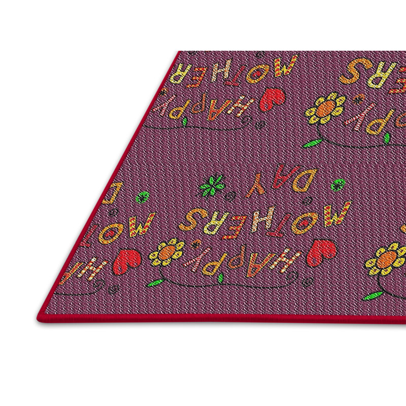Rose/rouge bendheim Tapis décoratif, Rectangle 8 pi x 10 pi