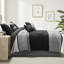 Édredon en faux suède - Coussin brodé 7 pièces l 12 po x l 18 po