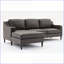 Sectional Sofas Modern L-Shaped Left Chaise 94.5 Inch for Living Room | Dark Brown | Genuine Leather