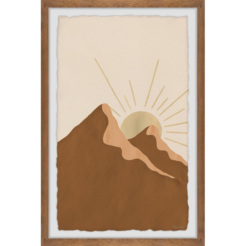 Sunrise in Twin Peaks 1 Piece Single Picture Frame Wall Art, 45cm H x 38cm W x 3.81cm D