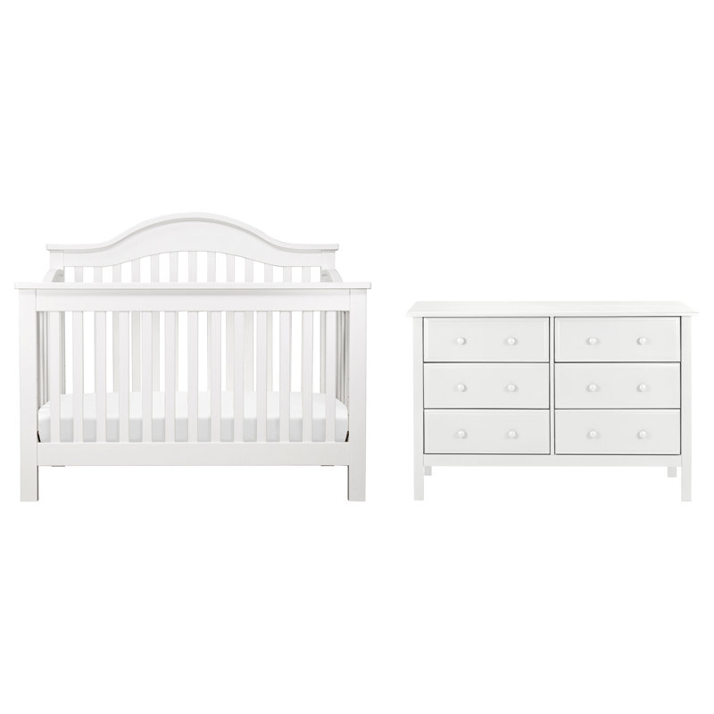 Ensemble de chambre de bébé standard convertible Jayden, Blanc