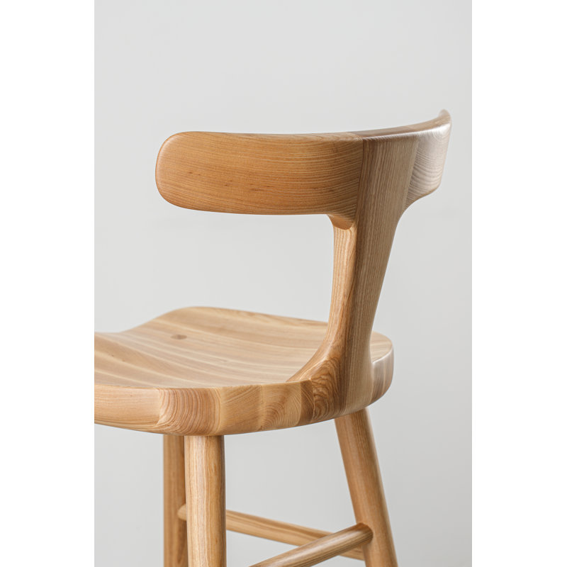 Anvil Chair With Back, Matte Ash, Bar Stool (31” Seat Height)