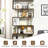  75'' H X 31.5'' W 6-Tier Geometric Bookcase-1600688503-1600688502