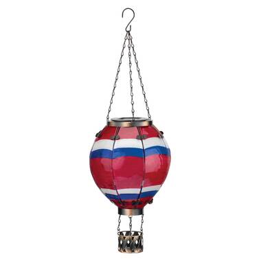 Hot Air Balloon Outdoor Hanging Solar LED Lantern