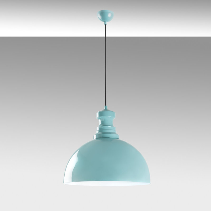 Lustre turquoise élégant, hauteur réglable 17,7 po x 14,6 po | Corps en métal, douille E27 de 40 W maximum | Parfait pour la salle à manger, le salon et le vestibule | Luminaire élégant avec indice de protection IP20