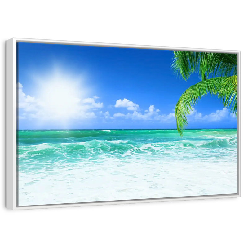 Ayrihanna Daydream, Cadre flottant blanc, 31 po x 21 po