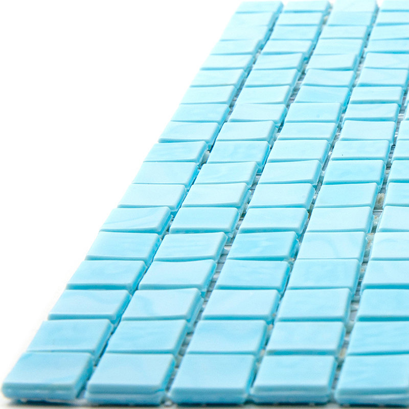 Skosh 0.6" x 0.6" Glass Grid Mosaic Wall & Floor Tile