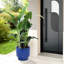 Élégante jardinière en céramique durable pour l'intérieur et l'extérieur - bleu-vert antique