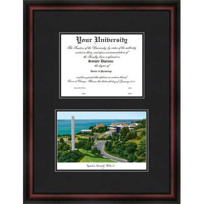 Cadre de diplôme de diplomate pepperdine waves NCAA