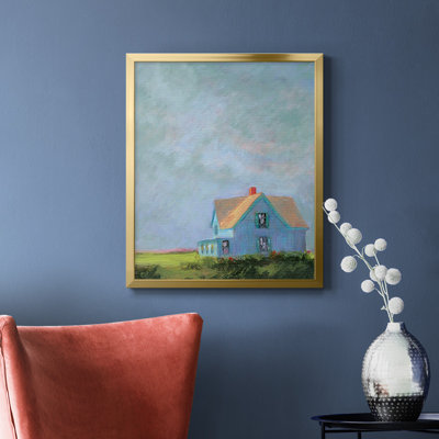 Toile encadrée de qualité supérieure Blue Cape - prête à être accrochée