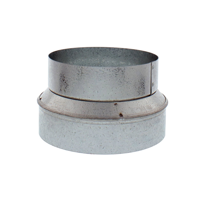 Accessoire de conduit de hotte de cuisine ronde, H 5 po x l 7 po x P 7 po, gris