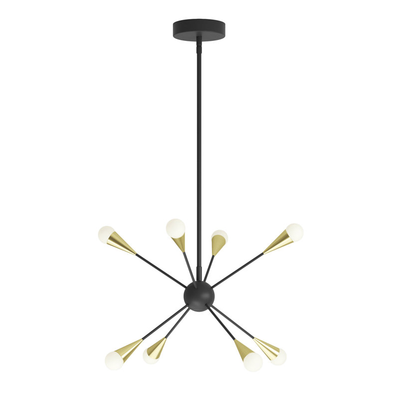 Lustre sphérique spoutnik à 8 lumières DEL Kahliyah