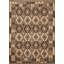 Tapis oriental brun en laine Kilim 5 x 6