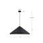 Luminaire suspendu conique à 1 lumière-64145126-64113661