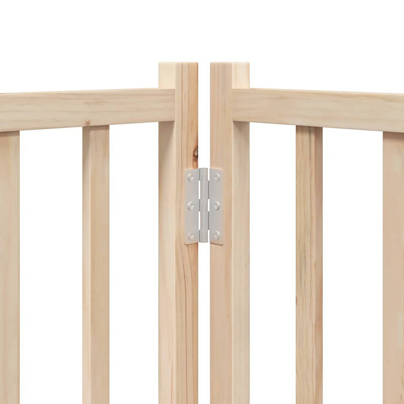 Malawi Solid Wood Dog House Door, Beige, 60cm H x 450cm W x 2cm D